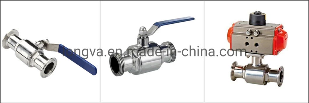 2 Way 3 Way Tri Clamped Fulled Cavity Seat Sanitary Ball Valve