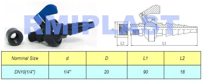 Plastic PP Pph PVDF CPVC UPVC PVC Laboratory Valve/Air Release Relief Valve/Pressure Release Valve/Exhaust Valve/Sampling Valve/Cock Valve JIS DIN ANSI Pn10