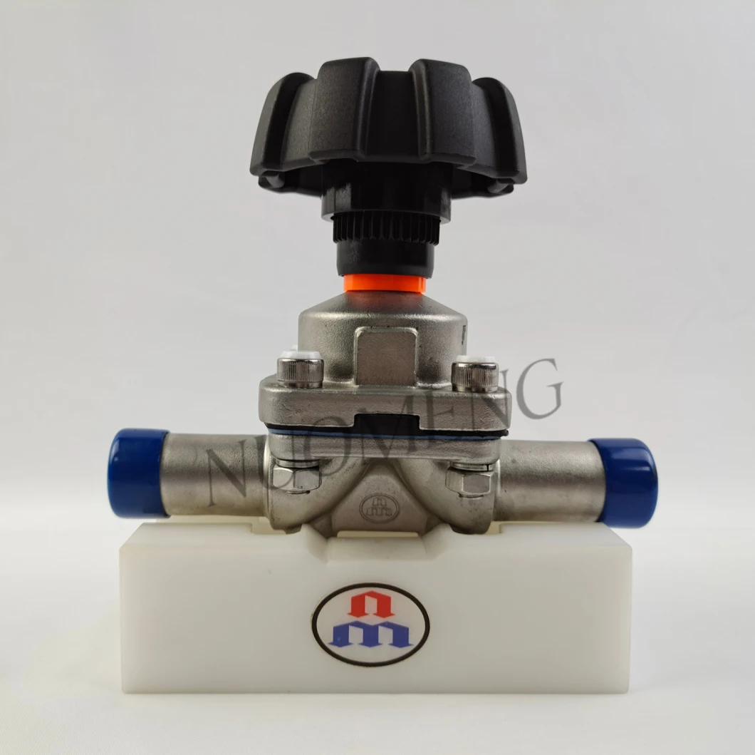 Sanitary Stainless Steel Manual Welded Diaphragm Valve with Plastic Hand Wheel (SMS-No. RG0103)